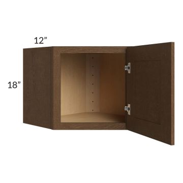 Royal Bronze Shaker 24x18 Wall Diagonal Corner Cabinet - Out of stock through April