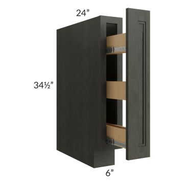 Charlotte Dark Grey 6" Spice Base Cabinet