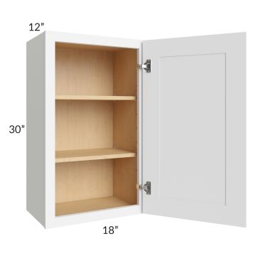 Brilliant White Shaker 18x30 Wall Cabinet