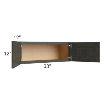 Charlotte Dark Grey 33x12 Wall Cabinet