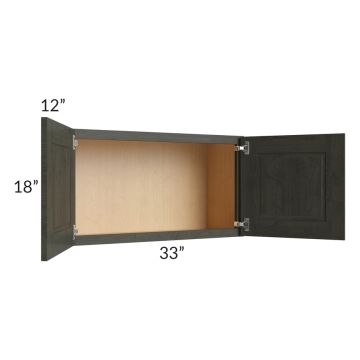Charlotte Dark Grey 33x18 Wall Cabinet