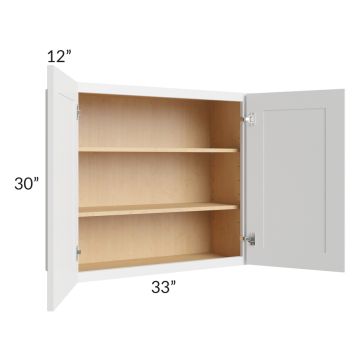 Belfast White 33x30 Wall Cabinet