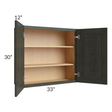 Charlotte Dark Grey 33x30 Wall Cabinet