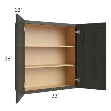 Charlotte Dark Grey 33x36 Wall Cabinet