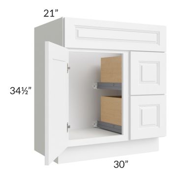 Dakota White 30" Bathroom Vanity