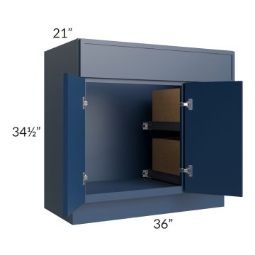 Portland Navy Blue 36" Bathroom Vanity