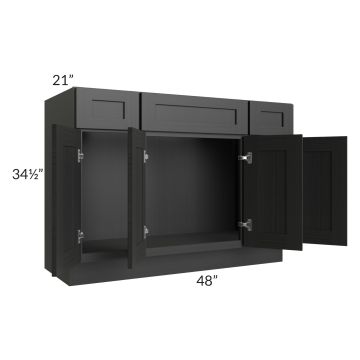 Artisan Black Shaker 48" Bathroom Vanity