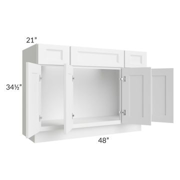 Providence White 48" Bathroom Vanity