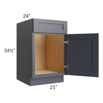Midtown Indigo Shaker 21" Sink Base Cabinet