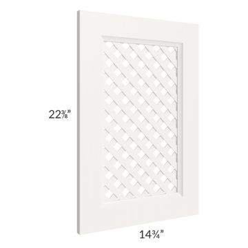Signature Vanilla Glaze Lattice Doors for 30" Base or Sink Base Cabinet