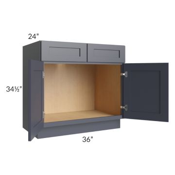 Midtown Indigo Shaker 36" Sink Base Cabinet