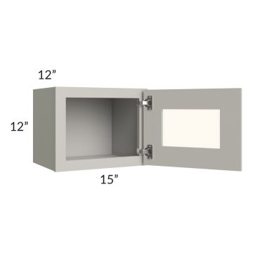Stone Shaker 15x12 Decorative Wall Cabinet (Prepped for Glass Doors).