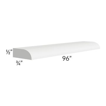 Asheville White Shaker 8' Shoe Molding