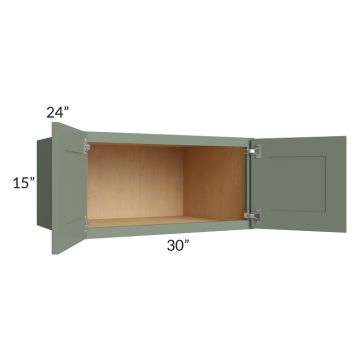 Madison Moss Shaker 30x15x24 Wall Cabinet 