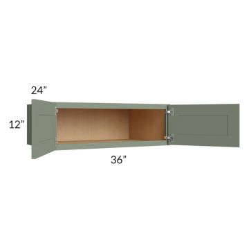 Madison Moss Shaker 36x12x24 Wall Cabinet 