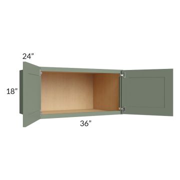 Madison Moss Shaker 36x18x24 Wall Cabinet