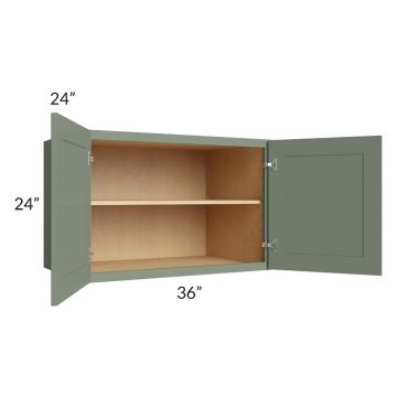 Madison Moss Shaker 36x24x24 Wall Cabinet