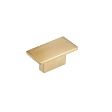 Contemporary Metal Knob 1.56" Overall Length in Champagne Bronze