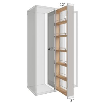 Belfast White 3x42 Wall Spice Pull Out