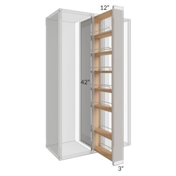 Vienna Rift Oak 3x42 Wall Spice Pull Out 