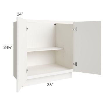 Lennox Frost 36" Full Height Door Base Cabinet