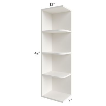 Lennox Frost 9x42 Wall End Shelf Cabinet 