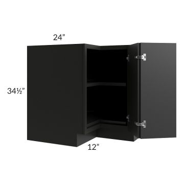 Lennox Ebony 36" Lazy Susan Base Cabinet 