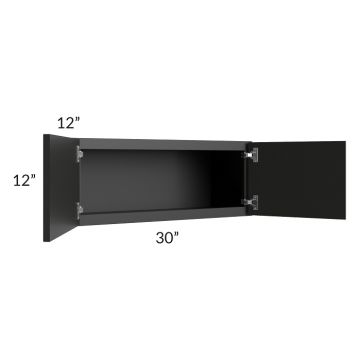 Lennox Ebony 30x12 Wall Cabinet