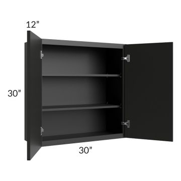 Lennox Ebony 30x30 Wall Cabinet