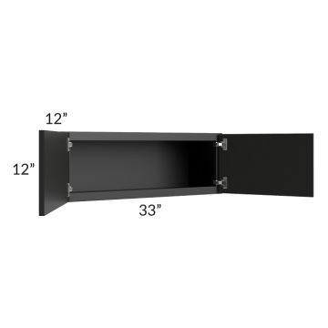Lennox Ebony 33x12 Wall Cabinet 