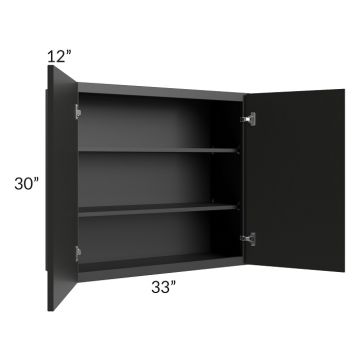 Lennox Ebony 33x30 Wall Cabinet