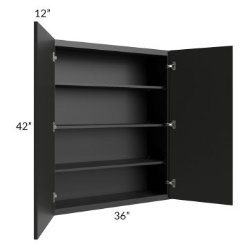 Lennox Ebony 36x42 Wall Cabinet
