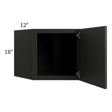 Lennox Ebony 24x18 Wall Diagonal Corner Cabinet 