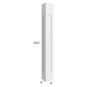 Asheville White Shaker 4x4 Shaker Decorative Post