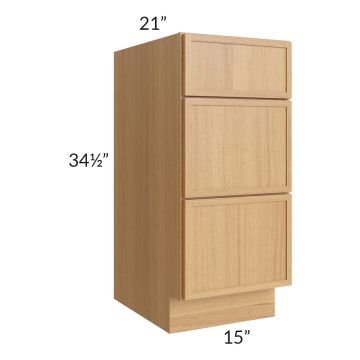 Portland Sand 15" Drawer Base Bathroom Vanity Cabinet 