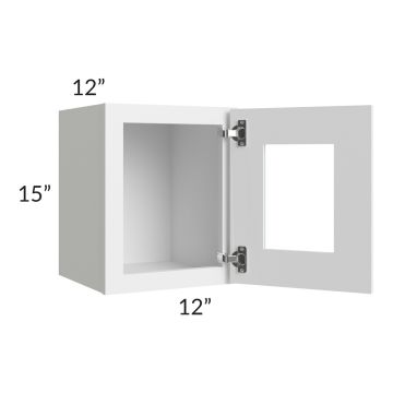 Brilliant White Shaker 12x15 Decorative Wall Cabinet
