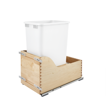 Trash Can Pullout for a 15" Full Height Door Base Cabinet (Cabinet Not Included)