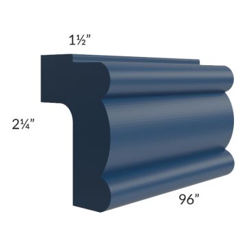 Portland Navy Blue 96" Light Rail Molding