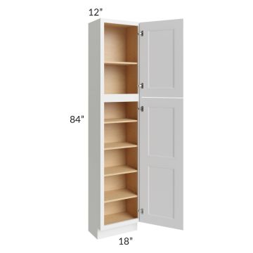 Union White 18x12x84 Pantry Cabinet 