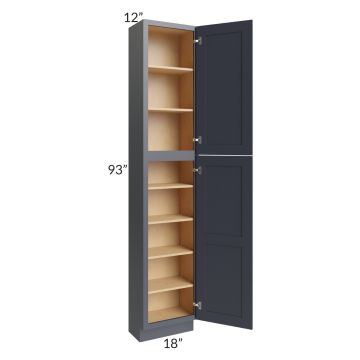 Midtown Indigo Shaker 18x12x93 Pantry Cabinet