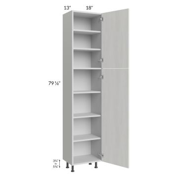 Milan Cream 18x13x84 Pantry Cabinet (13" depth)