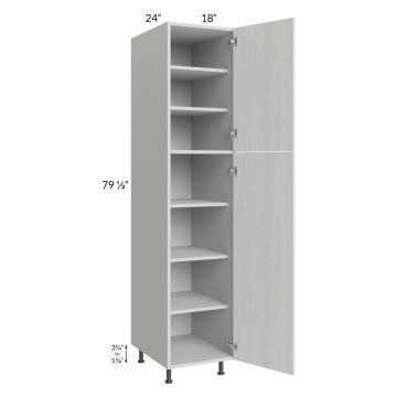 Milan Cream 18x24x84 Pantry Cabinet (24" depth)