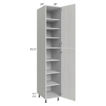 Milan Cream 18x24x96 Pantry Cabinet (24" depth)