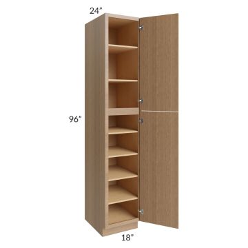 Vienna Rift Oak 18x24x96 Pantry Cabinet