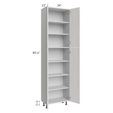 Milan Cream 24x13x90 Pantry Cabinet (4 doors, 13" depth)