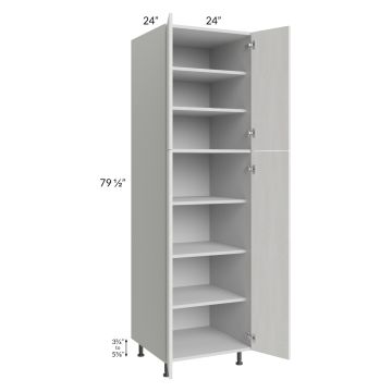Milan Cream 24x24x84 Pantry Cabinet (4 doors, 24" depth)