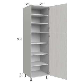 Milan Cream 24x24x84 Pantry Cabinet (2 doors, 24" depth)