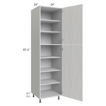 Milan Cream 24x24x90 Pantry Cabinet (2 doors, 24" depth)