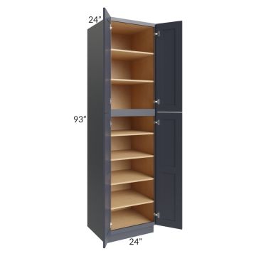 Midtown Indigo Shaker 24x24x93 Pantry Cabinet