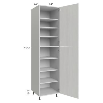Milan Cream 24x24x96 Pantry Cabinet (2 doors, 24" depth)